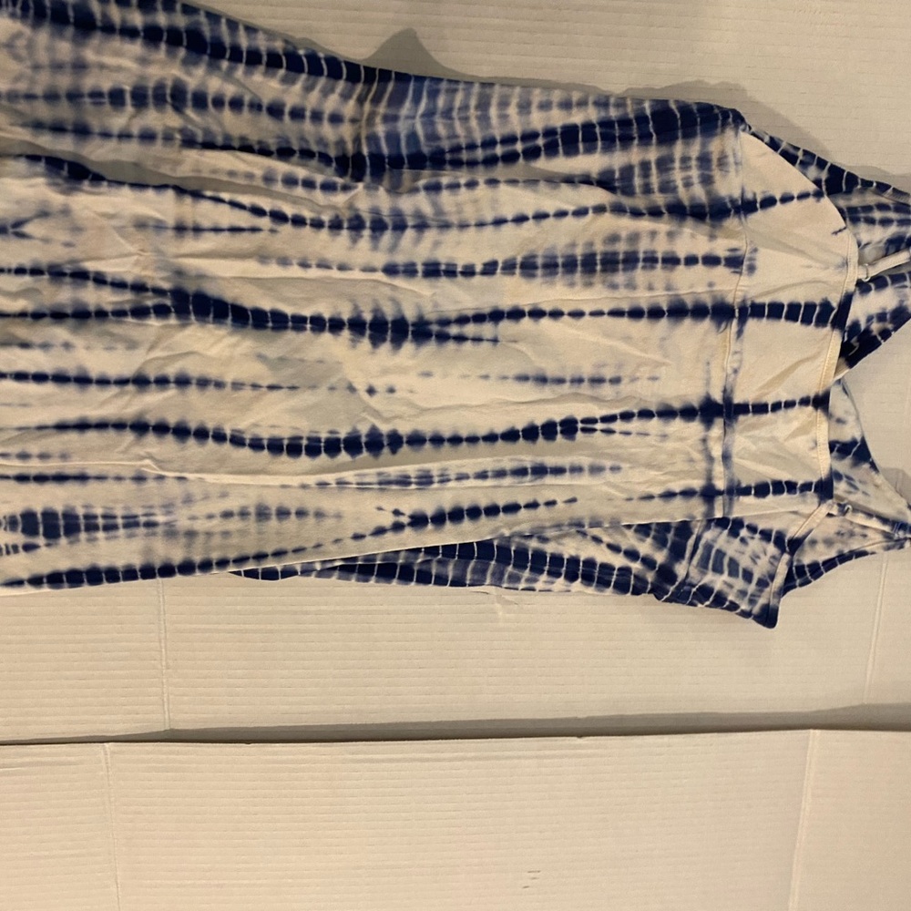 Blue Tie-Dye Sleeveless Top